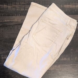 Chico's Cream Straight Leg Jeans
